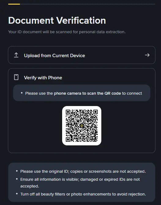 Binance kako poslati dokumente i selfie
