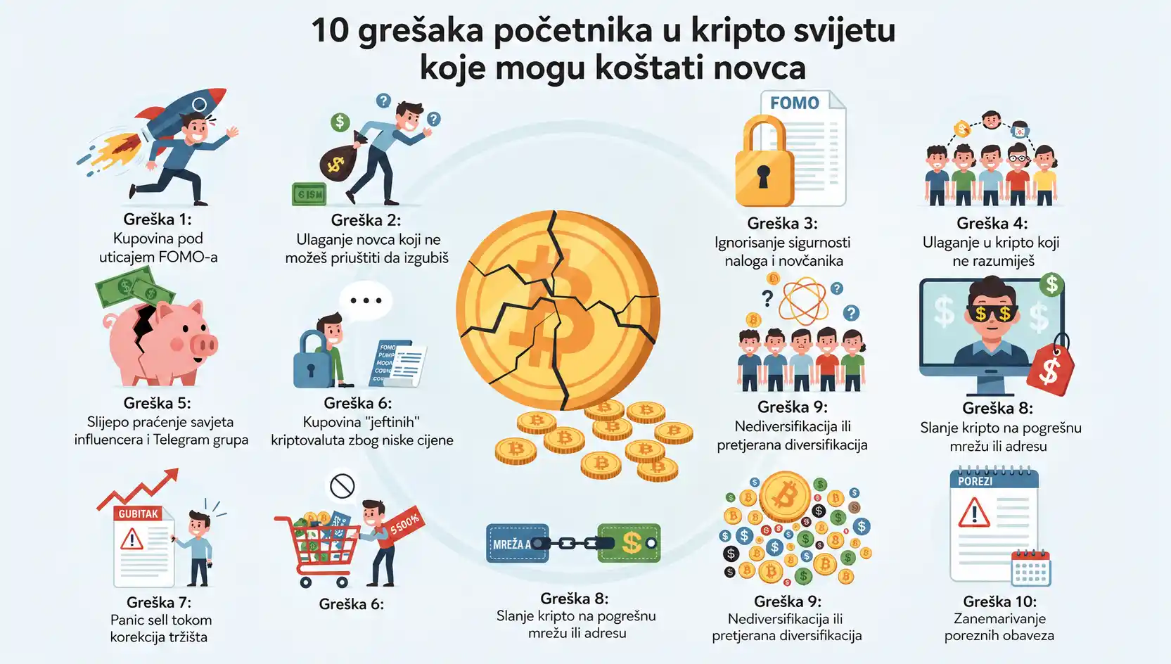 10 grešaka početnika u kripto svijetu