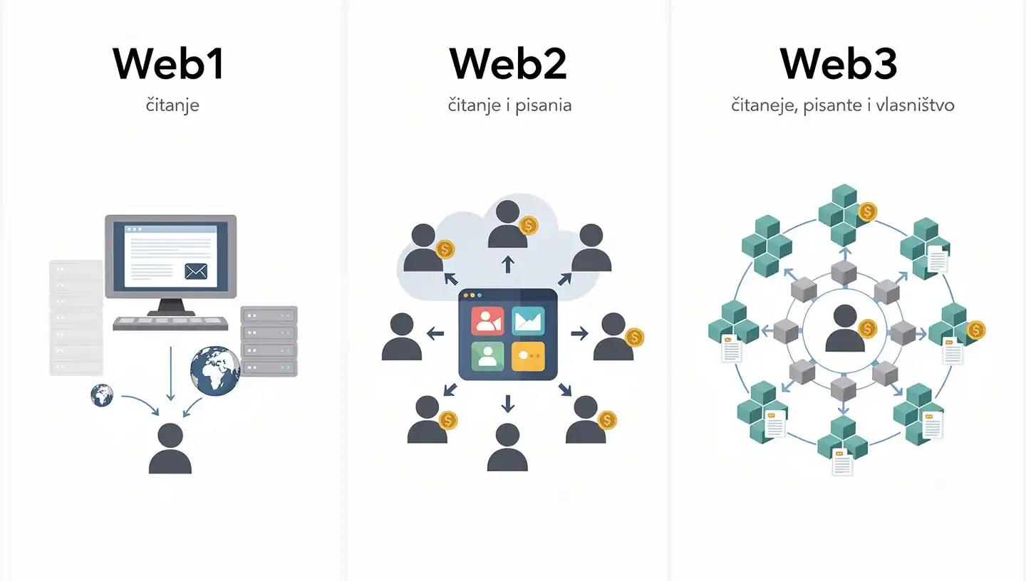 Web1, Web2 i Web3